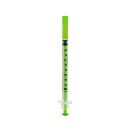Acufine 30g x 1/2″ (0.33mm x 12mm) Ultra Low Dead Space U-100 Fixed Needle & Syringe Green - Image 3